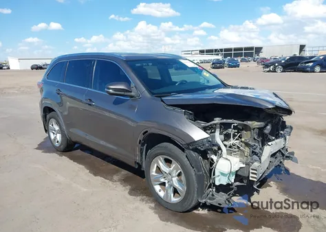 2014 Toyota Highlander Limited V6 z USA, uszkodzony, nr VIN 5TDDKRFHXES039535